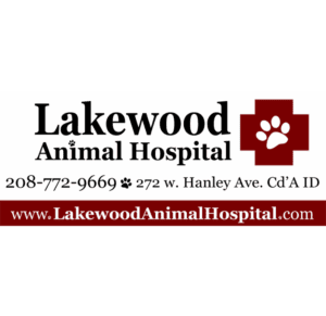 Lakewood Animal Hospital logo with address and phone number